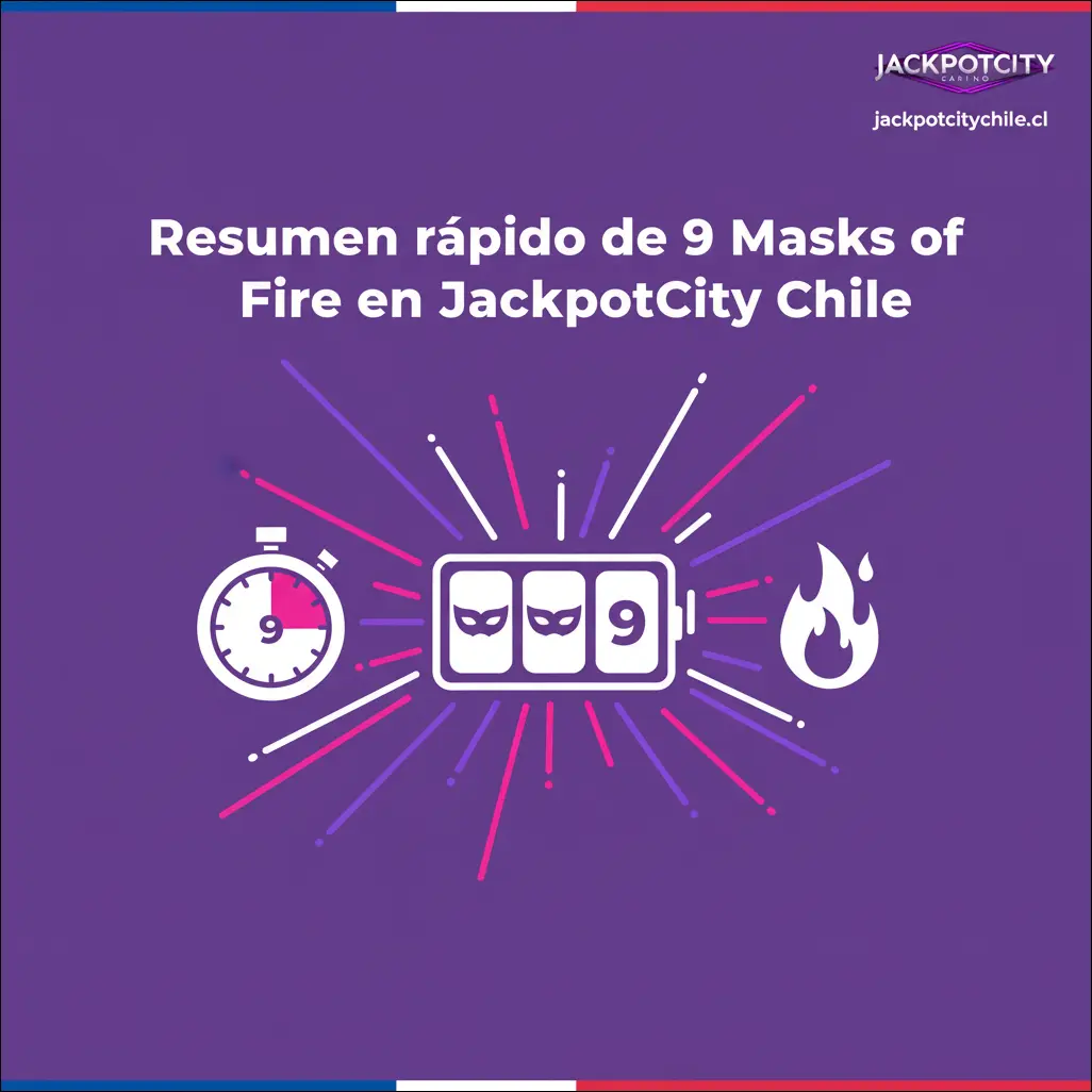 Resumen rápido de 9 Masks of Fire en JackpotCity Chile