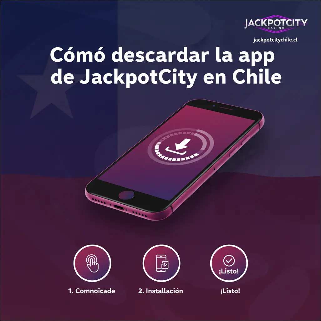 Cómo descargar la app de JackpotCity en Chile