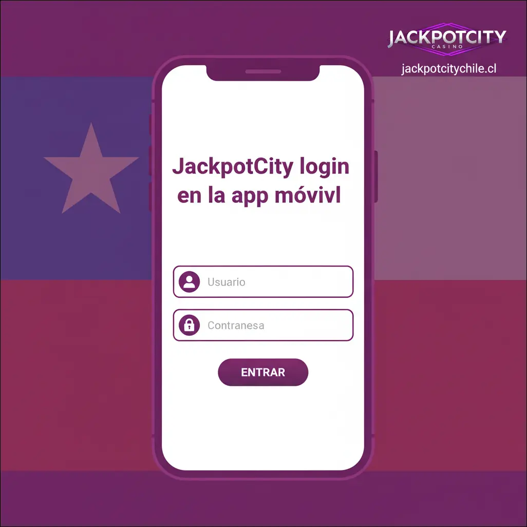JackpotCity login en la app móvil