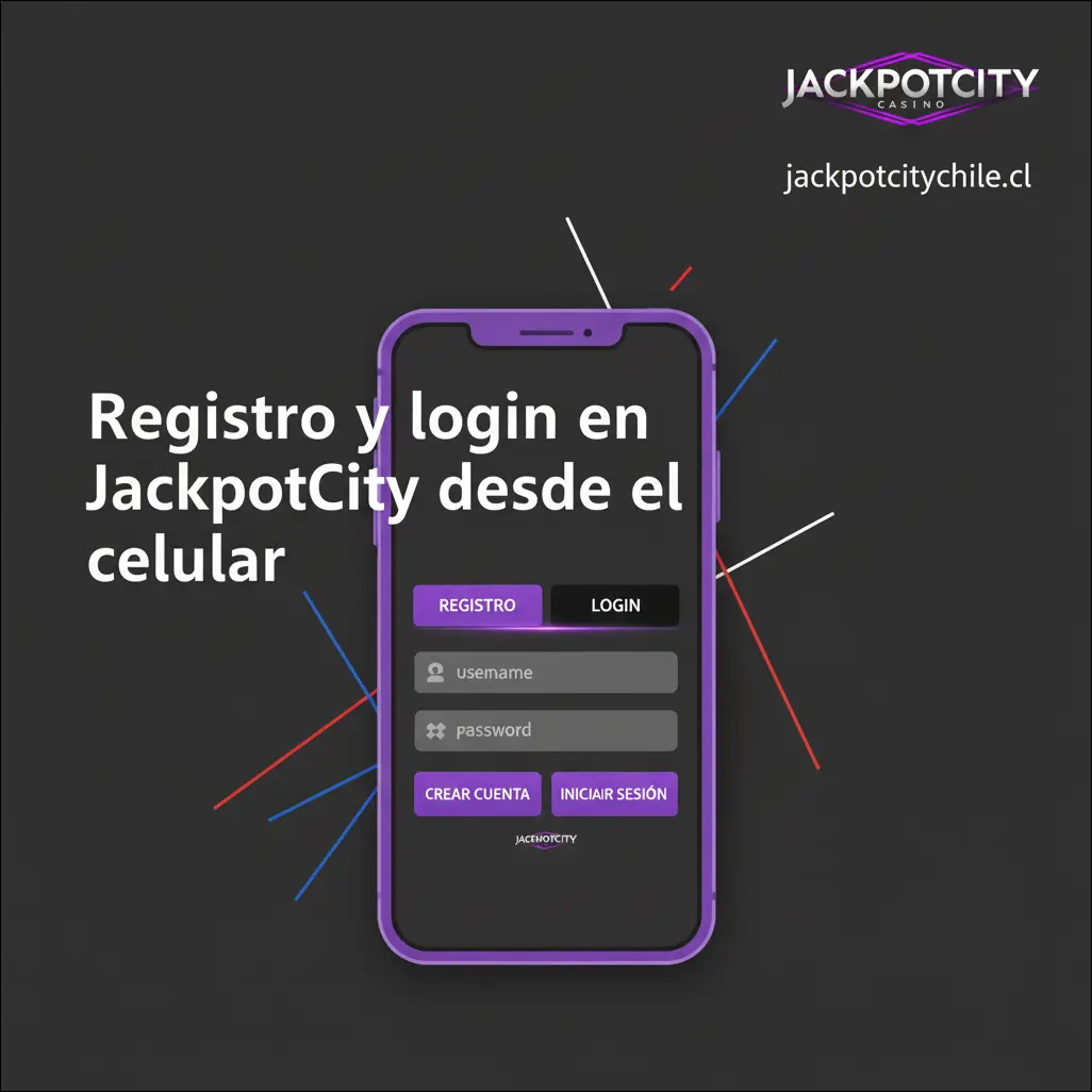 Registro y login en JackpotCity desde el celular