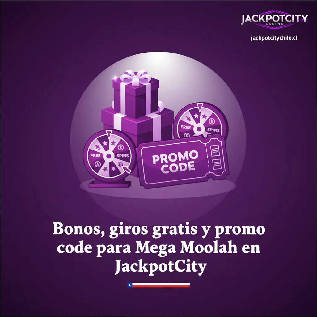 Bonos, giros gratis y promo code para Mega Moolah en JackpotCity