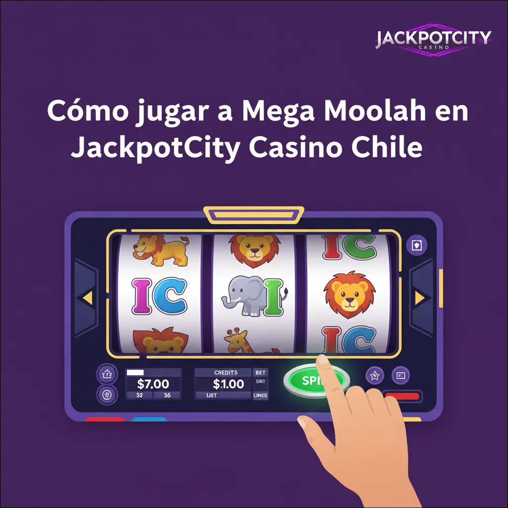 Cómo jugar a Mega Moolah en JackpotCity Casino Chile